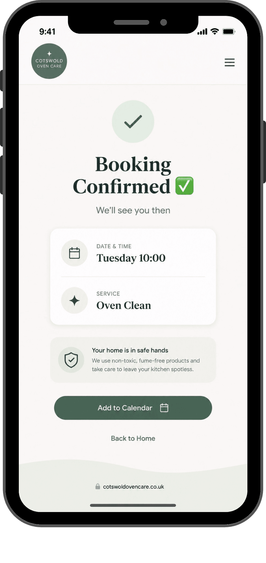 Get Booked mockup